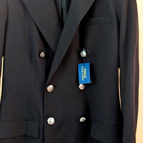 POLO Ralph Lauren double breast wool Tux coat. NWT - Picture 13 of 16